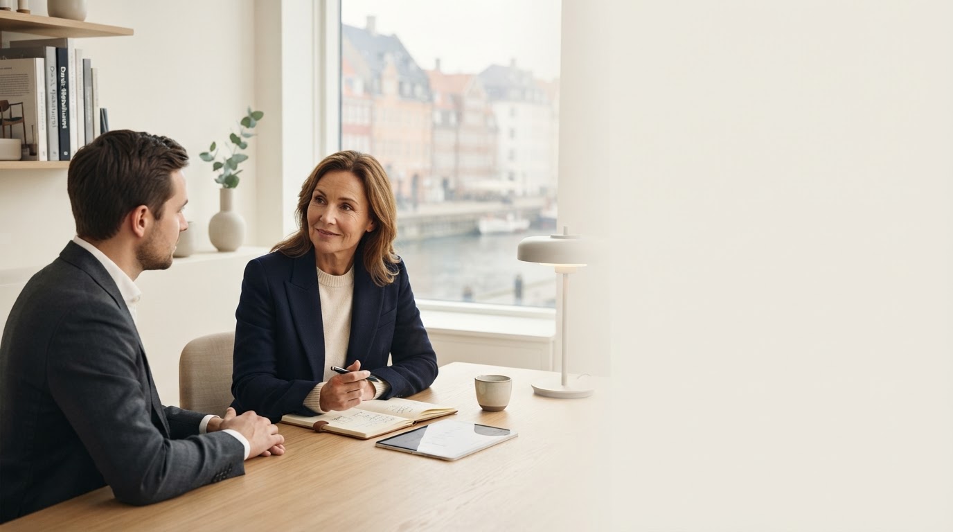 Formueriet — minimalistisk dashboard med en enkel datakurve